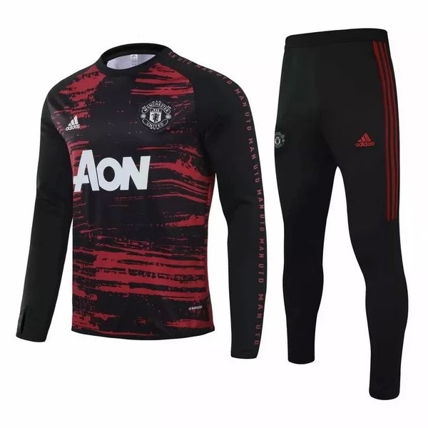 Trainingsanzug Manchester United 2020-21 Schwarz Rote Marine